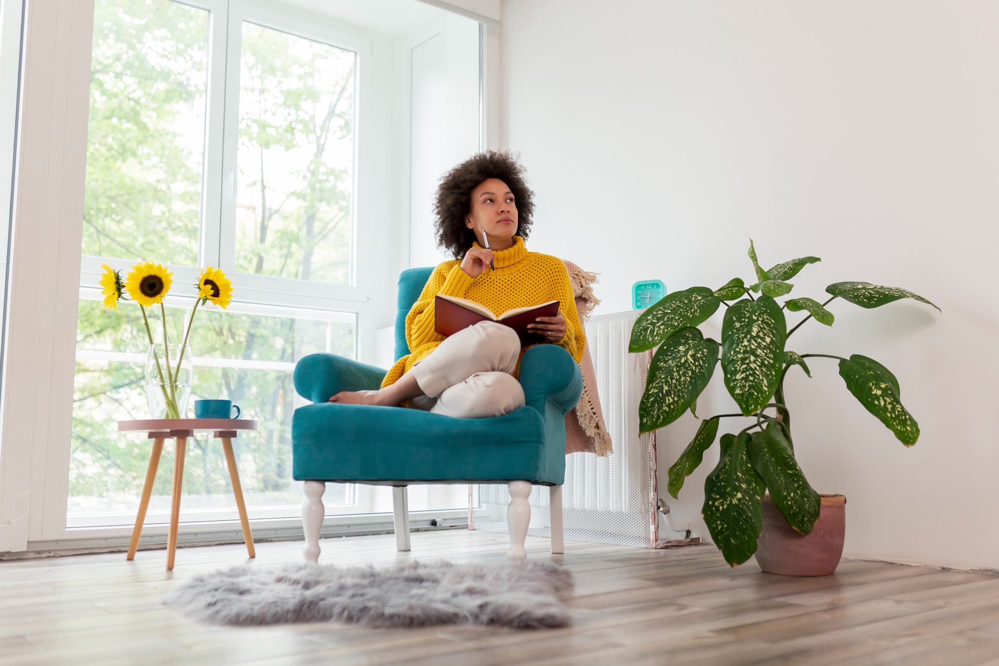 Woman making a to do list